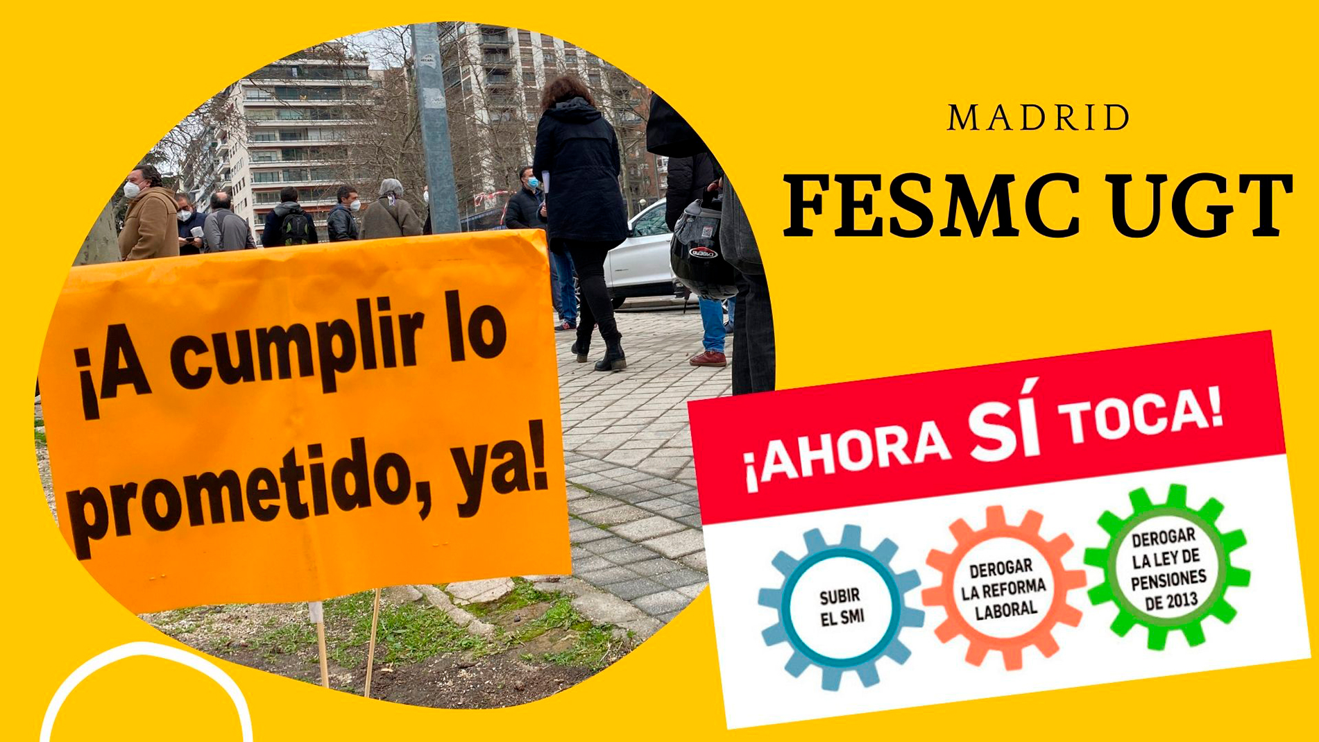 VIDEO | FeSMC UGT Madrid | CONCENTRACION | ¡AHORA SI TOCA!